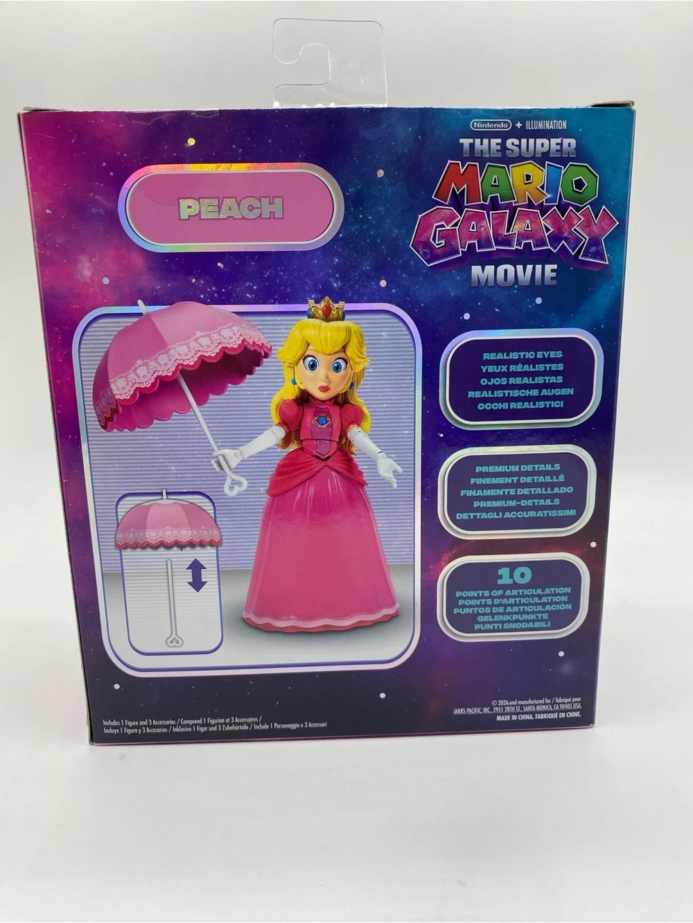 Jakks Super Mario Galaxy Movie Wave 2 PEACH w UMBRELLA 5